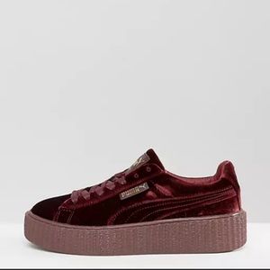 *SOLD Puma X Fenty Burgundy Velvet Creepers